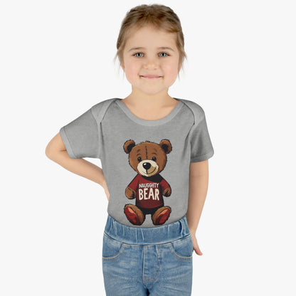 Infant Baby Rib Bodysuit - Naugghty Bear