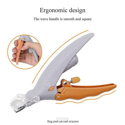 Professional title: "LED Light Pet Nail Clipper Scissors for Cats and Dogs - Toe Claw Clippers for Pet Care"