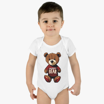 Infant Baby Rib Bodysuit - Naugghty Bear