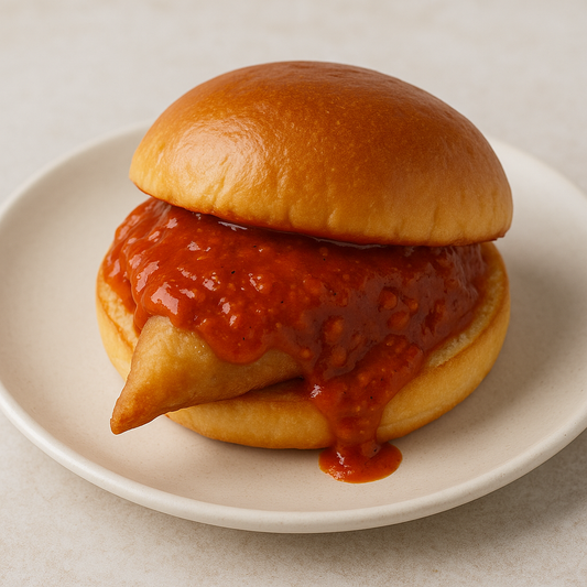 Schezwan Samosa Bun