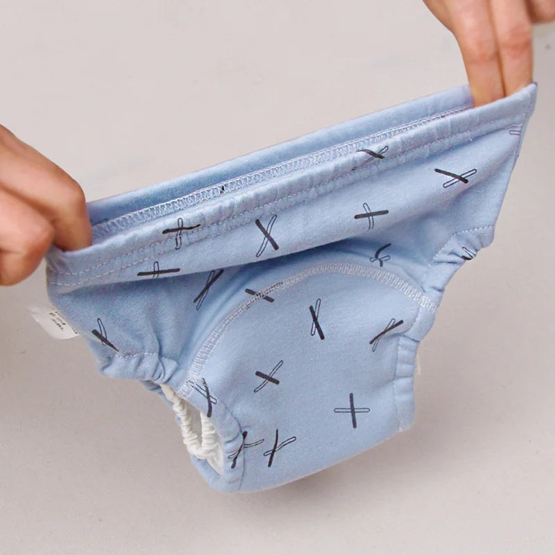 Baby Potty Training Pants Toilet Diapers Infant Toddler Nappies Cover for Boys Girls Reusable Washable Cotton Underwear Panties