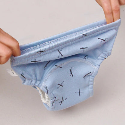 Baby Potty Training Pants Toilet Diapers Infant Toddler Nappies Cover for Boys Girls Reusable Washable Cotton Underwear Panties
