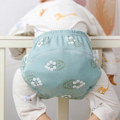 Baby Potty Training Pants Toilet Diapers Infant Toddler Nappies Cover for Boys Girls Reusable Washable Cotton Underwear Panties