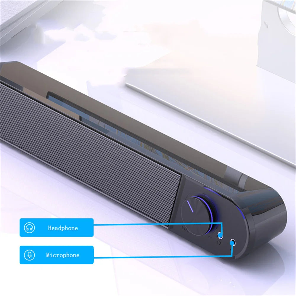 TV Soundbar Wired and Wireless Bluetooth Speaker Home Cinema Sound System Stereo Surround with FM Radio Music Center boombox