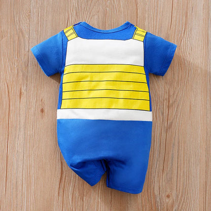 Newborn Clothing Handsome Anime Role Play Cotton Comfortable And Soft Summer Boys And Girls Short Sleeved Baby Jumpsuit
