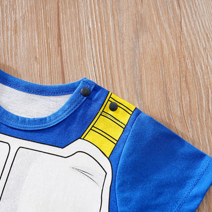 Newborn Clothing Handsome Anime Role Play Cotton Comfortable And Soft Summer Boys And Girls Short Sleeved Baby Jumpsuit
