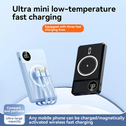 Lenovo 50000mAh Magnetic Wireless Power Bank 25W Super Fast Charging Powerbank For iPhone Samsung Huawei for Magsafe