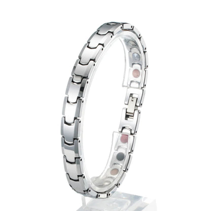 Befoshinn Tungsten Steel Women Jewelry Germanium Bracelets 4 in 1 Energy Stones Magnetic Therapy Luxury Bangles Gift for Girls