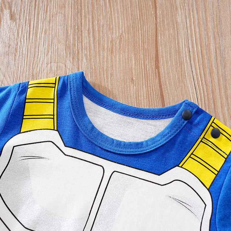 Newborn Clothing Handsome Anime Role Play Cotton Comfortable And Soft Summer Boys And Girls Short Sleeved Baby Jumpsuit