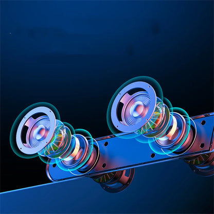 TV Soundbar Wired and Wireless Bluetooth Speaker Home Cinema Sound System Stereo Surround with FM Radio Music Center boombox