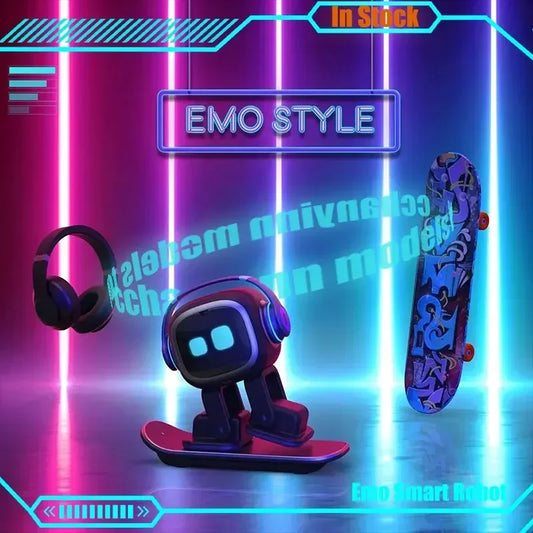 Emo Smart Robot Intelligent Emotional Voice Emopet Interaction Accompany Ai Electronic Emo Pet Desktop Decoration Children's Toy