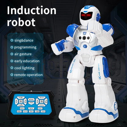 Intelligent Early Education Robot Infrared Gesture Sensing Remote Electric Control Robot Multifunctional Children Toy Gift