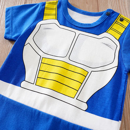 Newborn Clothing Handsome Anime Role Play Cotton Comfortable And Soft Summer Boys And Girls Short Sleeved Baby Jumpsuit