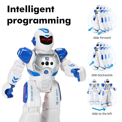 Intelligent Early Education Robot Infrared Gesture Sensing Remote Electric Control Robot Multifunctional Children Toy Gift