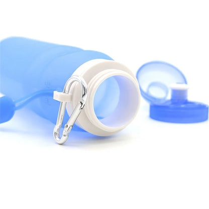 600Ml Collapsible Folding Drink Water Bottle Kettle Cup Silicone Travel Outdoor Sports Bike Cycling Accessories