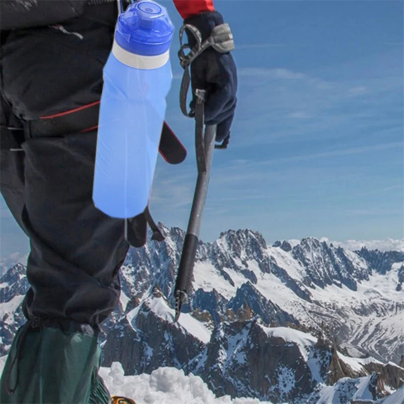 600Ml Collapsible Folding Drink Water Bottle Kettle Cup Silicone Travel Outdoor Sports Bike Cycling Accessories