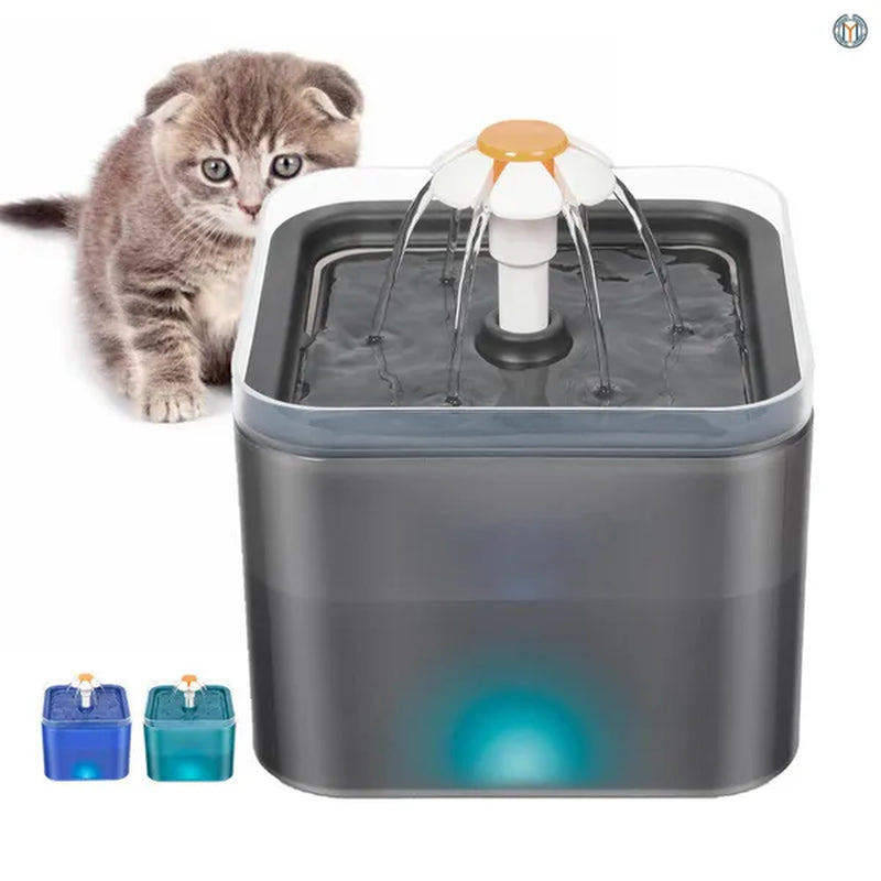 Professional title: 
```Yeahmart 67oz Cat Water Drinking Fountain with Ultra-Quiet Pump, LED Light, and Three Drinking Modes - Automatic Fountain for Cats and Small Dogs```
