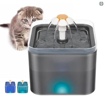 Professional title: 
```Yeahmart 67oz Cat Water Drinking Fountain with Ultra-Quiet Pump, LED Light, and Three Drinking Modes - Automatic Fountain for Cats and Small Dogs```