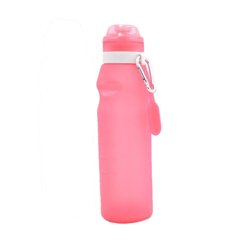 600Ml Collapsible Folding Drink Water Bottle Kettle Cup Silicone Travel Outdoor Sports Bike Cycling Accessories