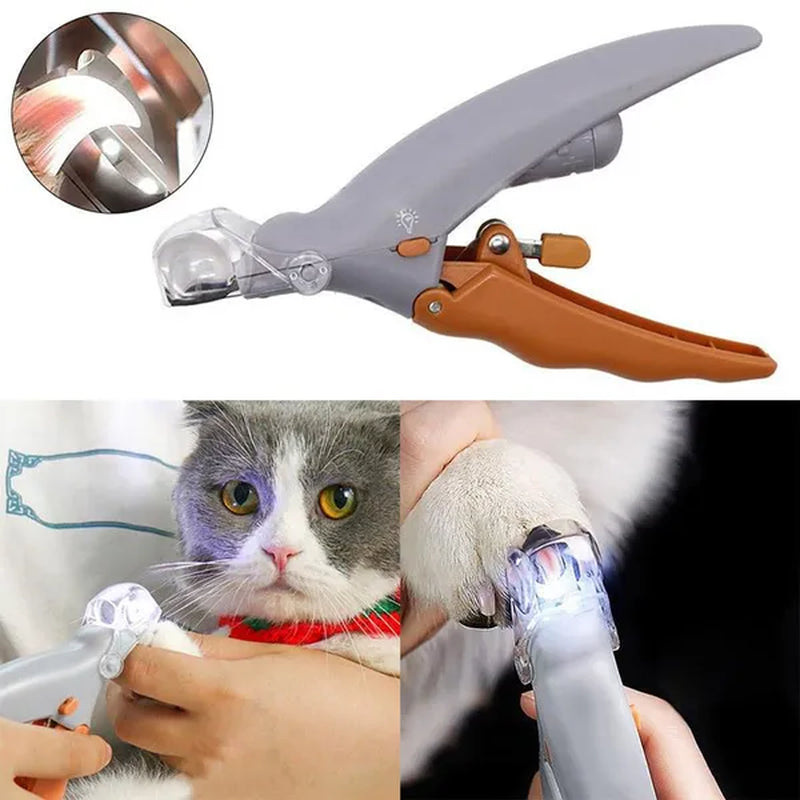 Professional title: "LED Light Pet Nail Clipper Scissors for Cats and Dogs - Toe Claw Clippers for Pet Care"